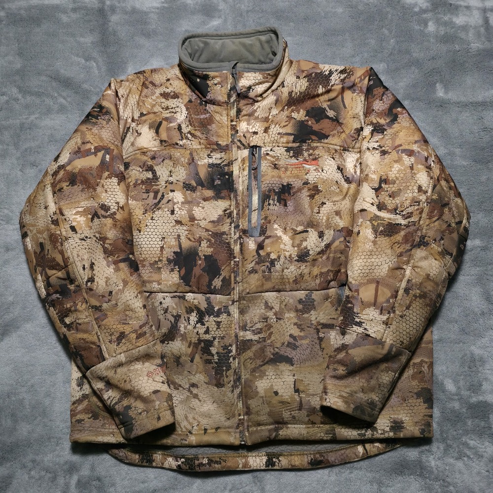 Sitka Gear Duck Oven Jacket Gore-Tex Camo Hunting Coat Mens Size 3XL